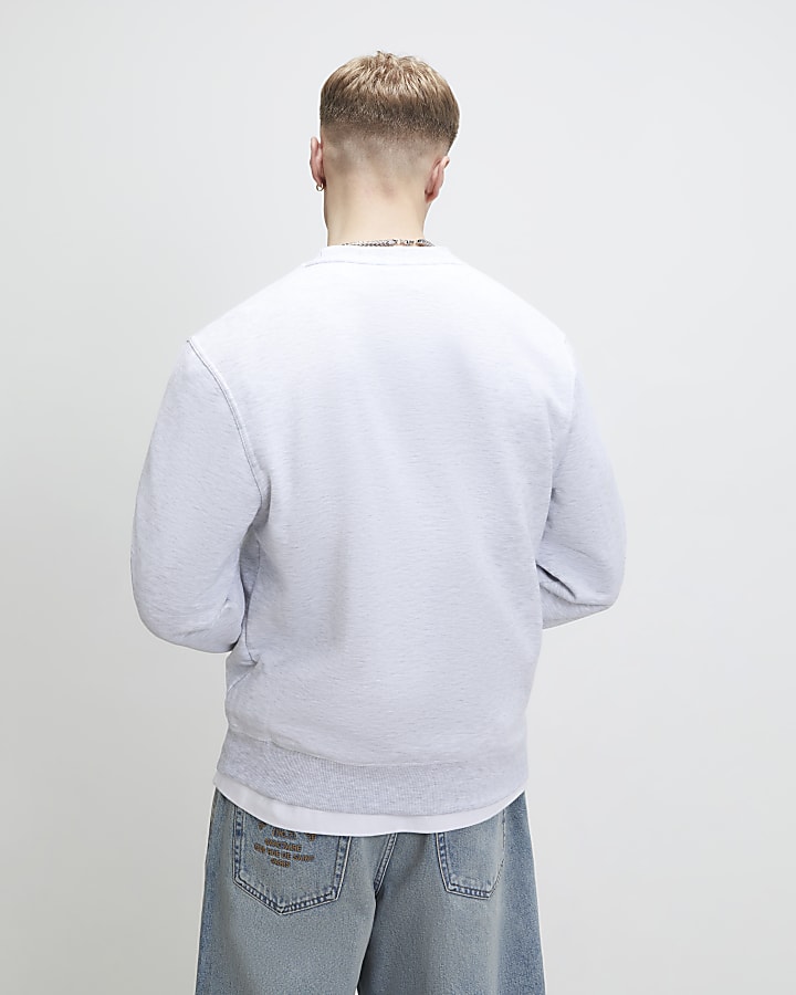 Grey Regular Fit Sweatshirt
