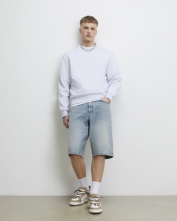 Grey Regular Fit Sweatshirt