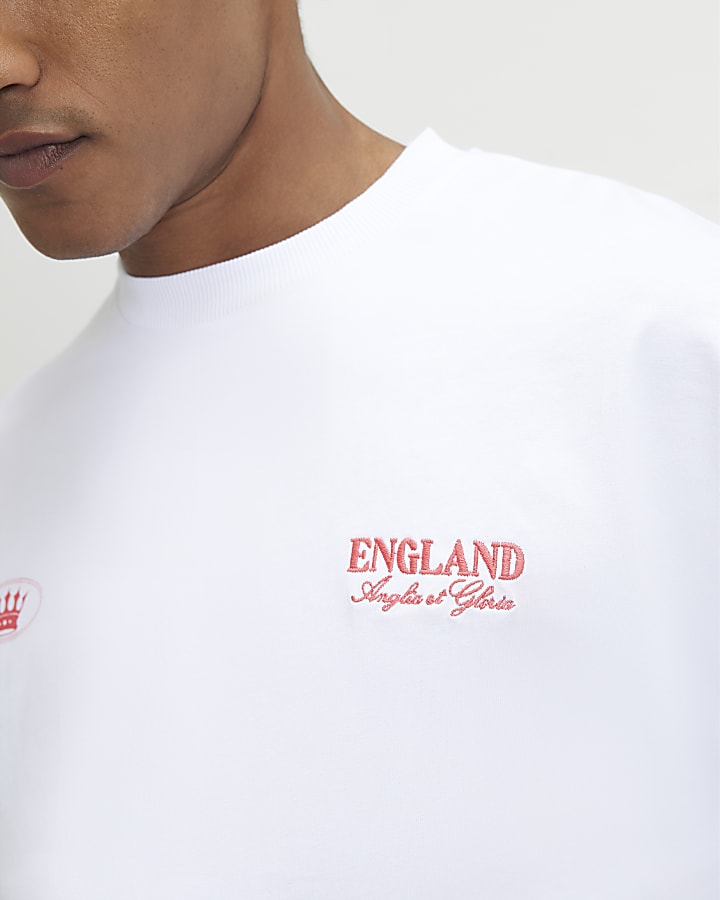 White England Gothic Script T-Shirt