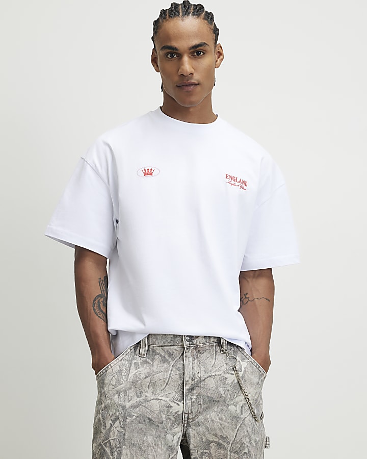 White England Gothic Script T-Shirt