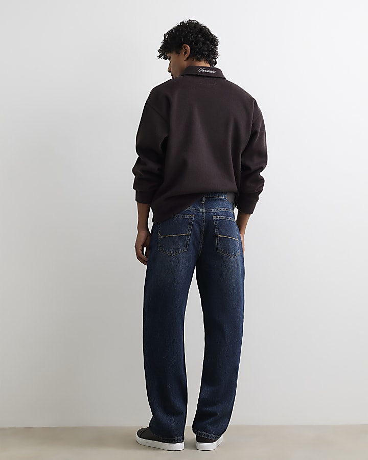 Blue Loose Fit Jeans