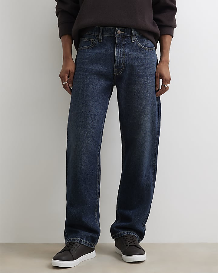 Blue Loose Fit Jeans