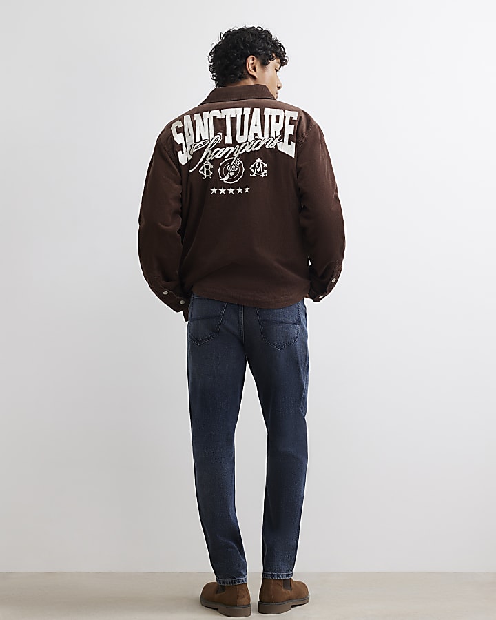 Blue Tapered Fit Jeans