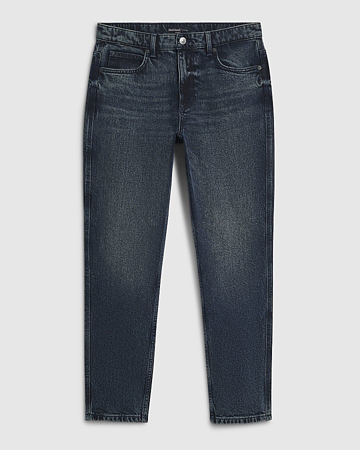 Blue Tapered Fit Jeans