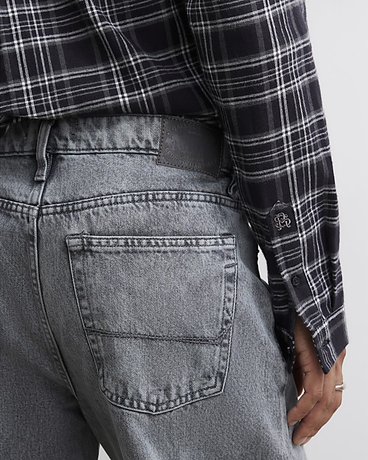 Grey Loose Fit Jeans