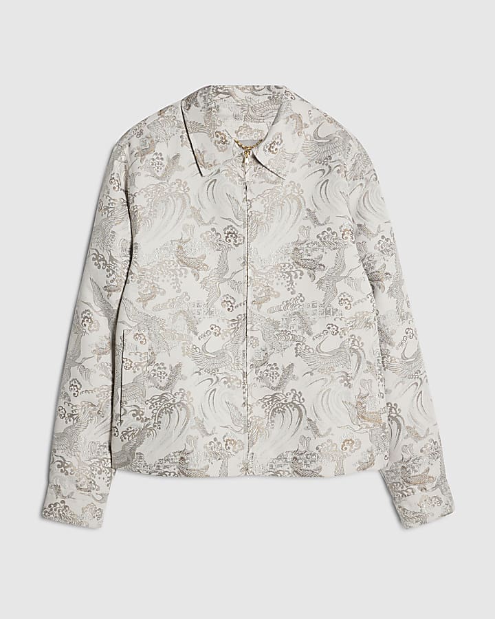 Pink Twisted Tailor Oriental Print Jacket