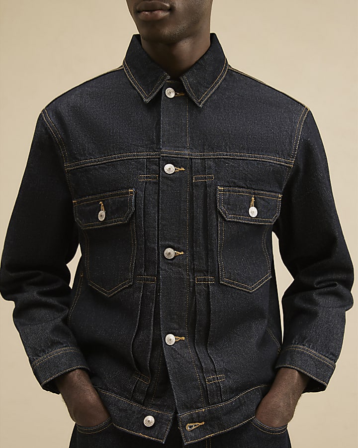 Blue-Rinse Denim Jacket
