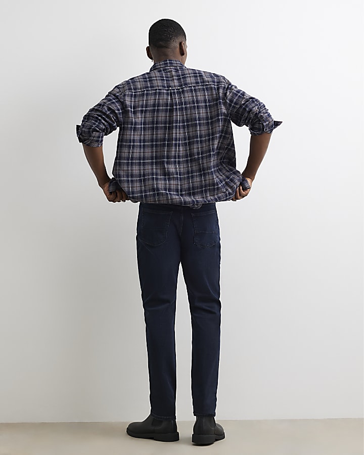 Blue Skinny Fit Washed Jeans