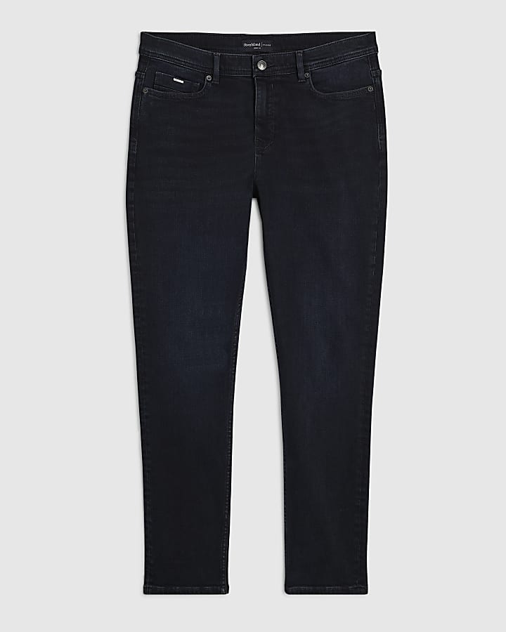 Blue Skinny Fit Washed Jeans
