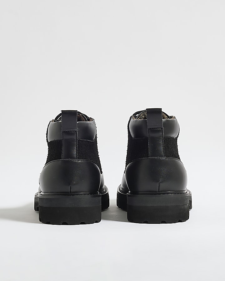 Black Lace Up Hiking Boots