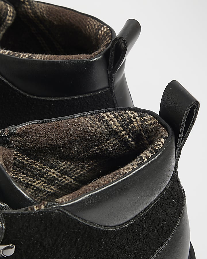 Black Lace Up Hiking Boots