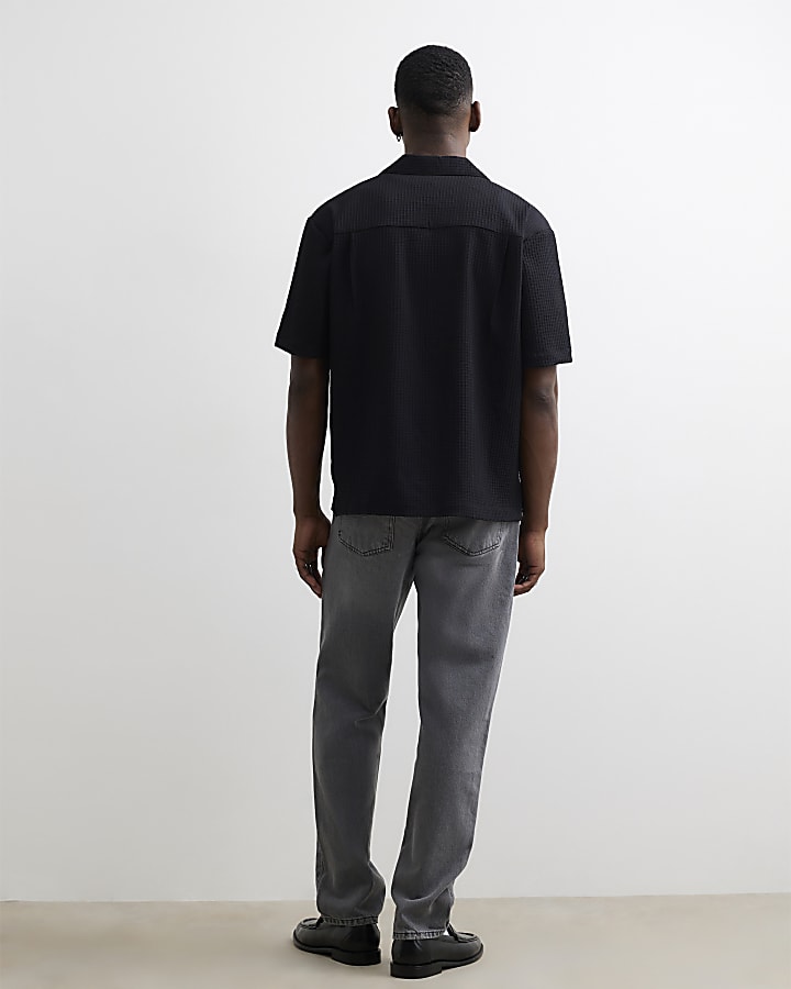 Grey Straight Leg Jeans