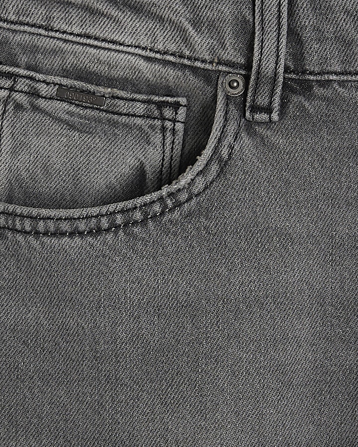 Grey Straight Leg Jeans