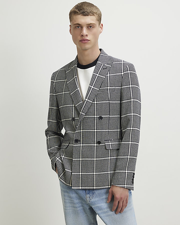 Black Check Blazer