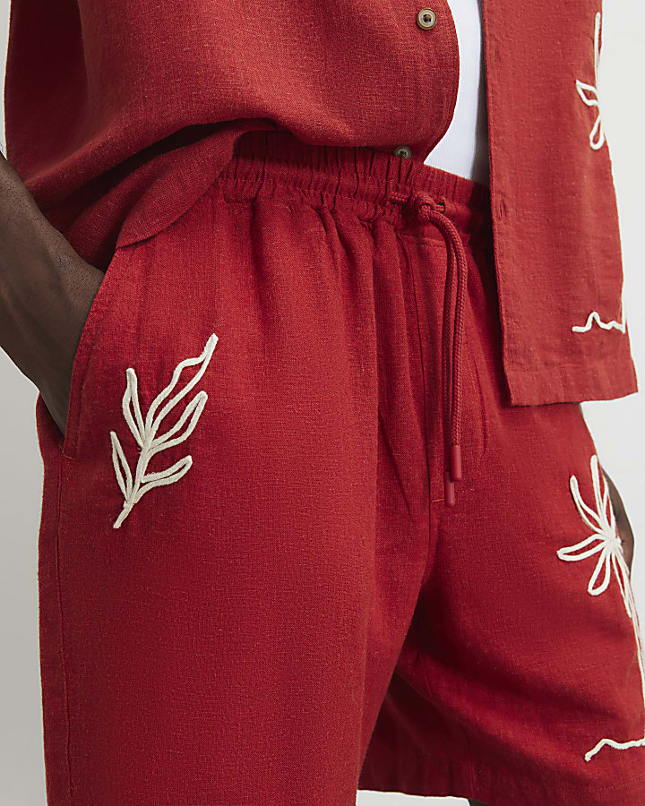 Red Roping Shorts