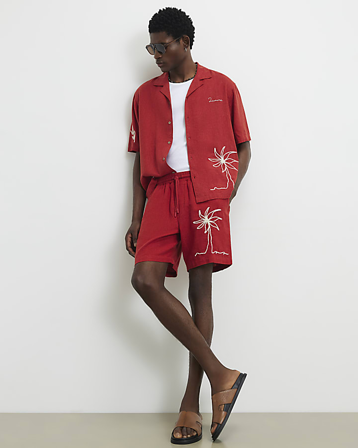 Red Roping Shorts