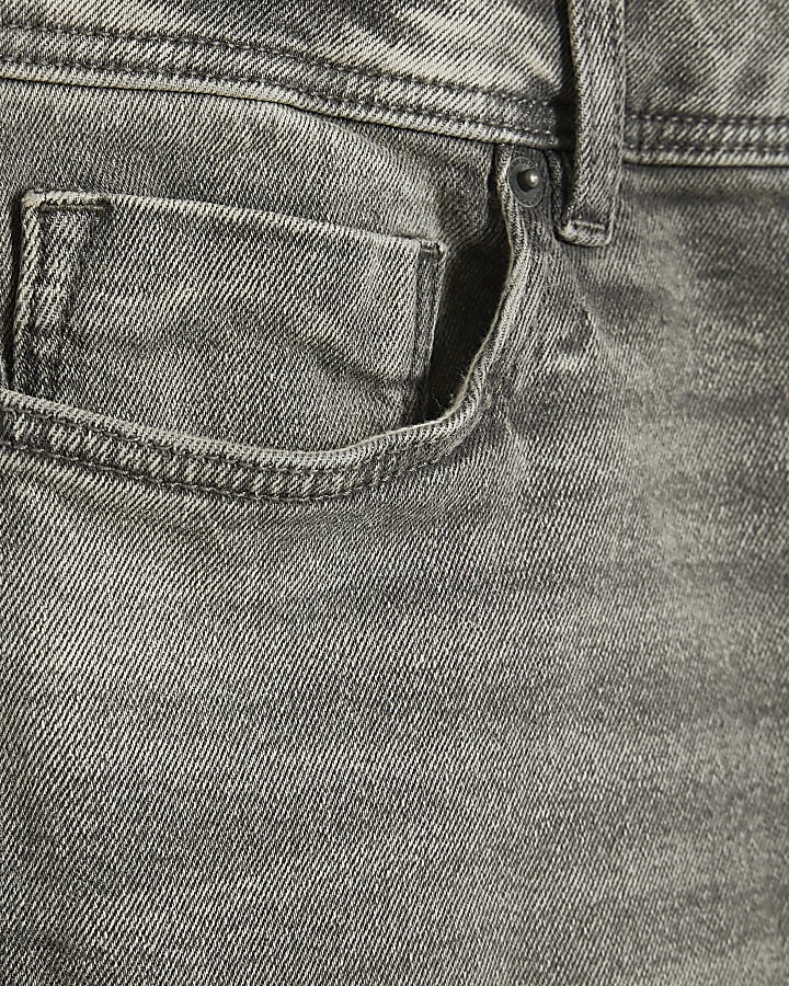 Grey Slim Fit Spray On Jeans