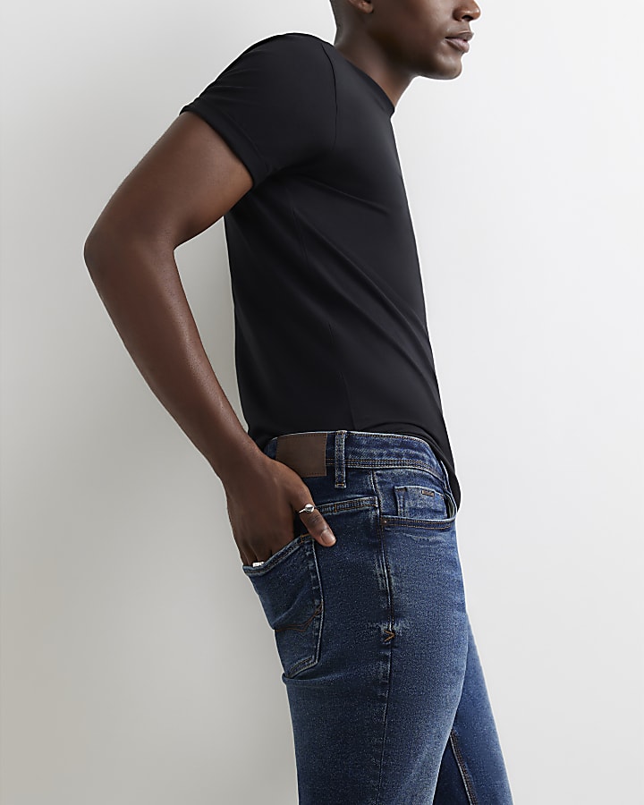 Blue Spray On Jeans