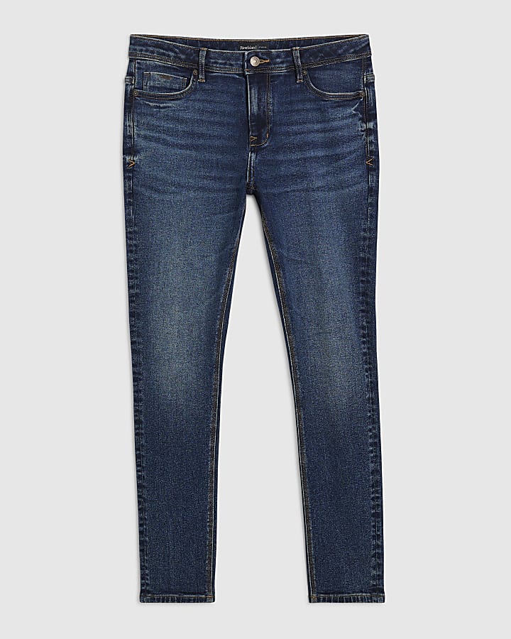 Blue Spray On Jeans