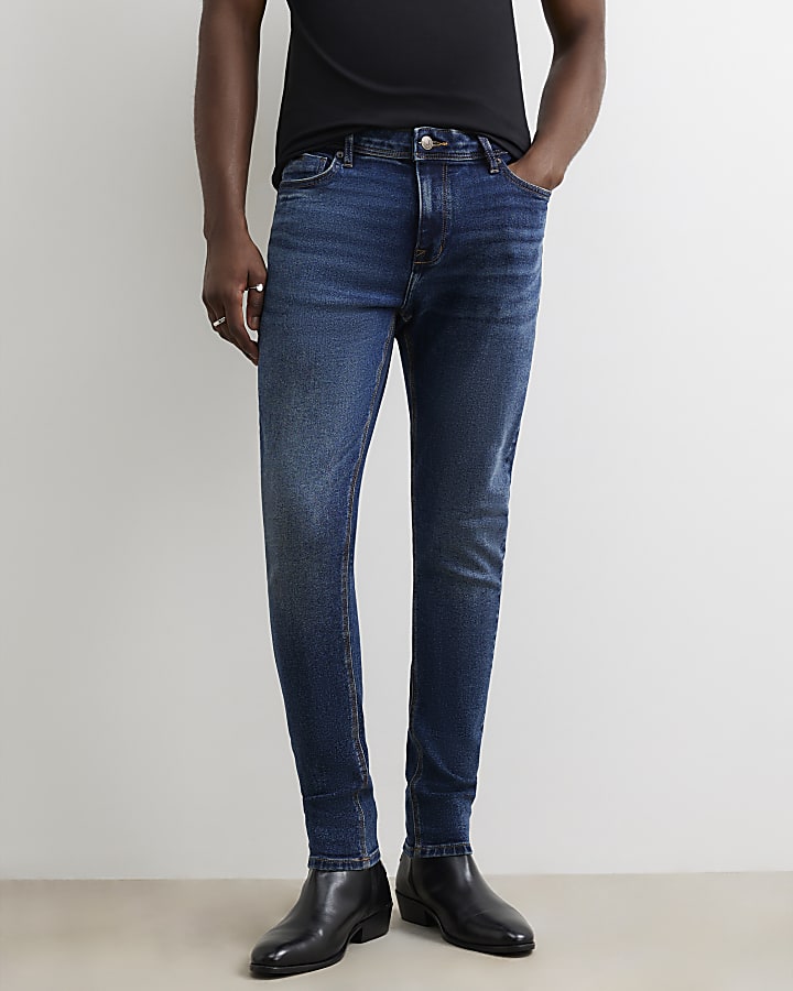 Blue Spray On Jeans