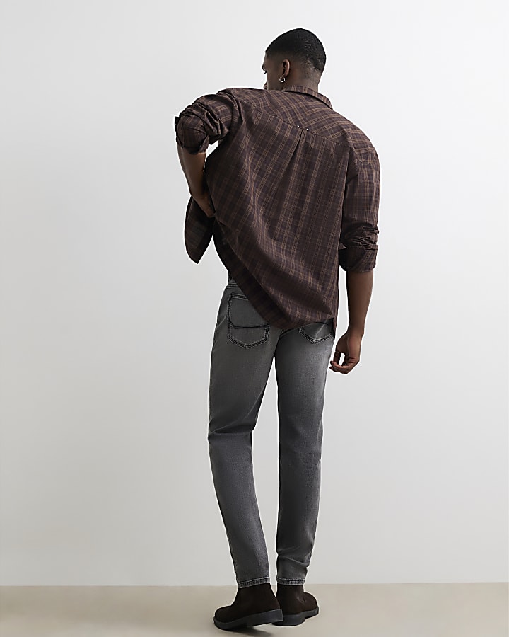 Grey Skinny Fit Jeans