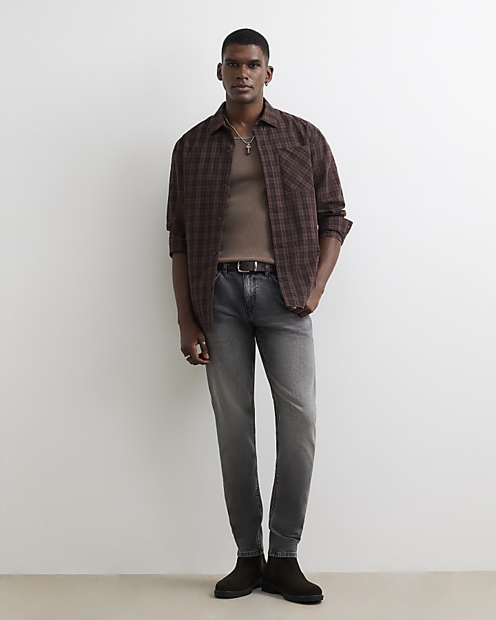 Grey Skinny Fit Jeans