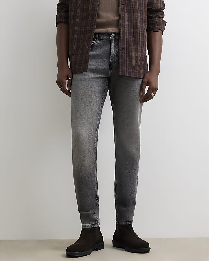 Grey Skinny Fit Jeans