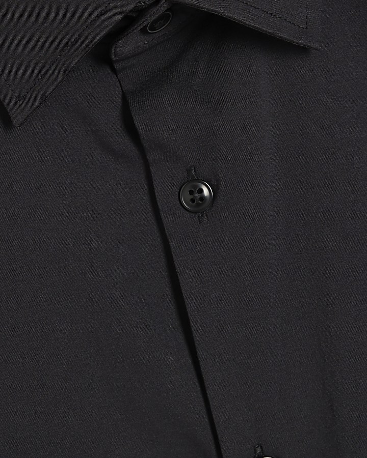Black Muscle Fit Short Sleeve Shirt