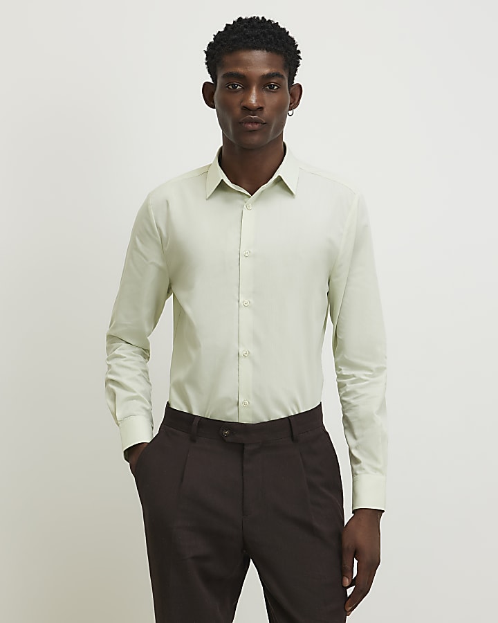 Green Slim Fit Shirt