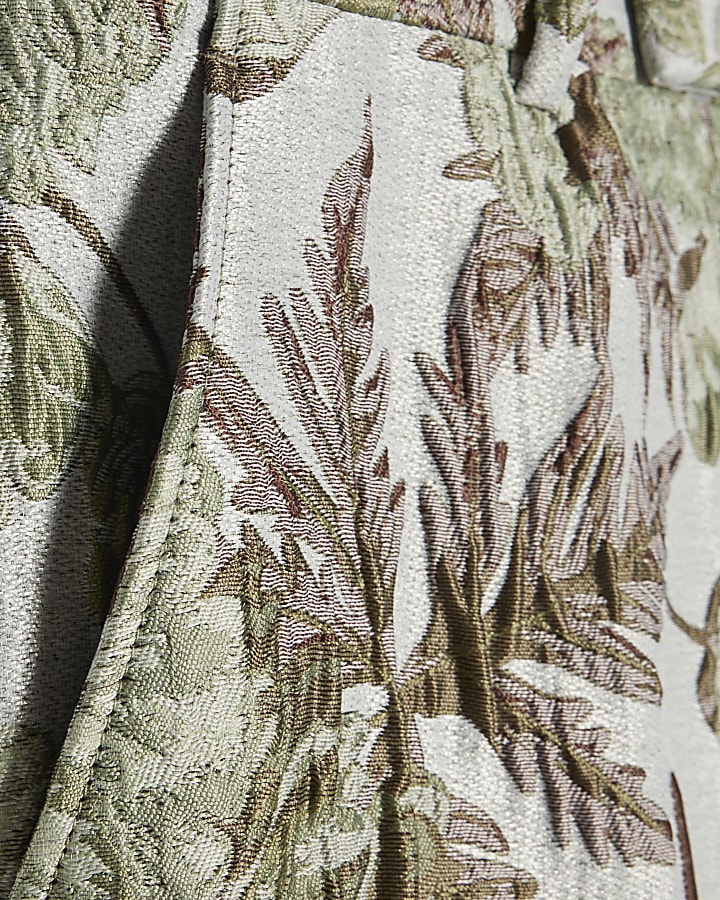 Silver Twisted Tailor Embroidered Trousers