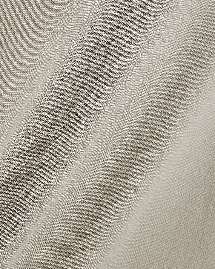 Beige Slim Fit Jumper