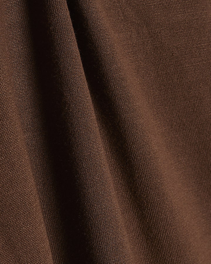 Brown Slim Fit Jumper