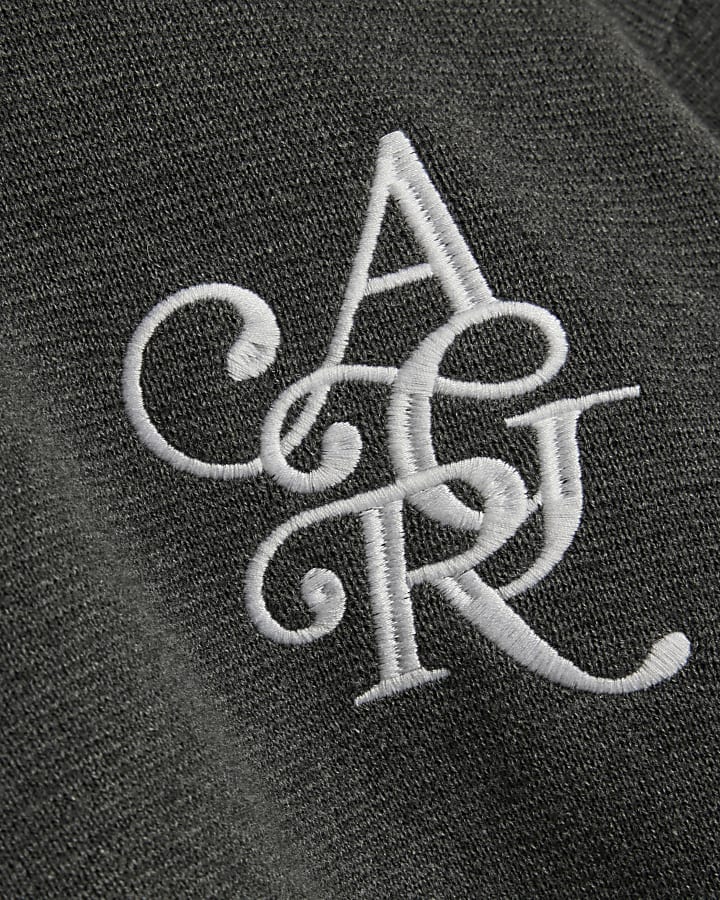 Grey Regular Fit Cotton Compact Knit Jumper