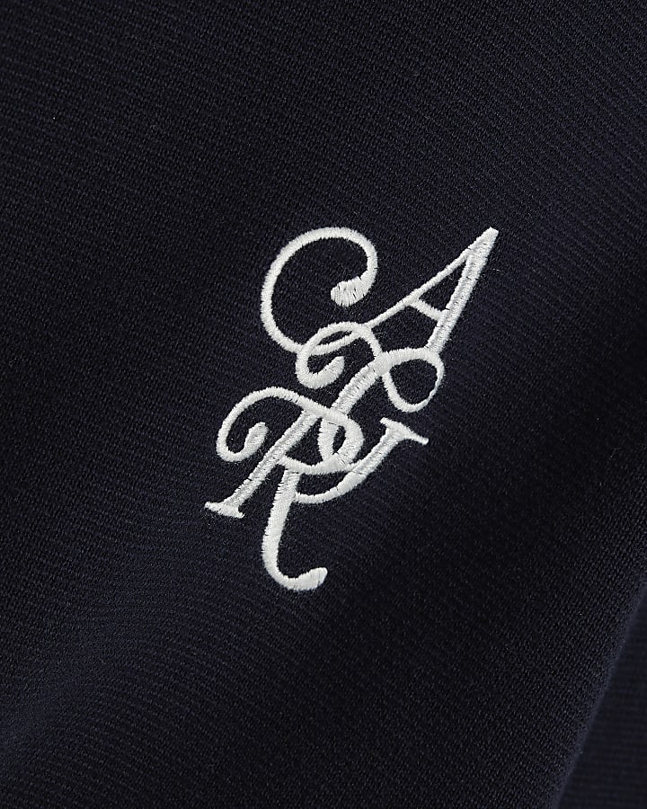 Navy Cotton Embroidered AR Sweatshirt