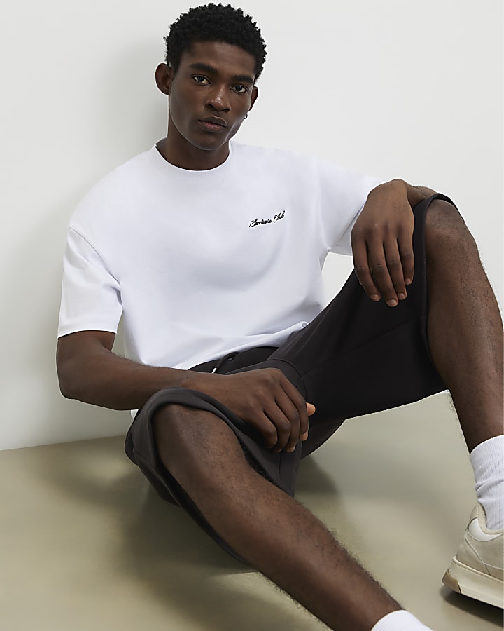 White Oversized Fit Sanctuaire T-Shirt