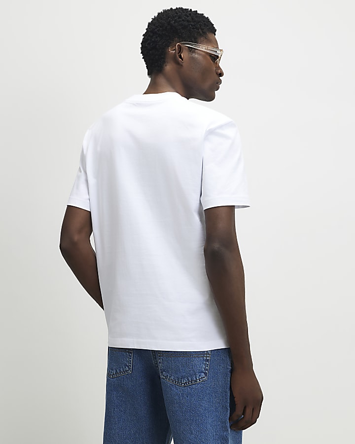 White Oversized Fit Shop Front T-Shirt