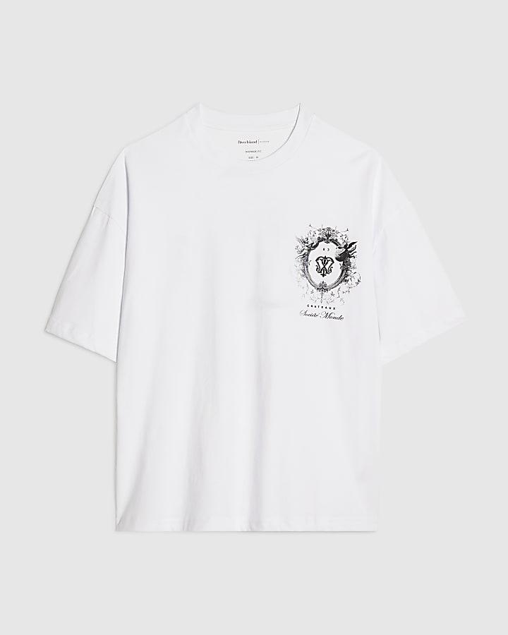 White Societe Monde Cherub T-Shirt