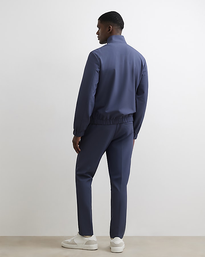 Blue Skinny Tech Comfort Trousers