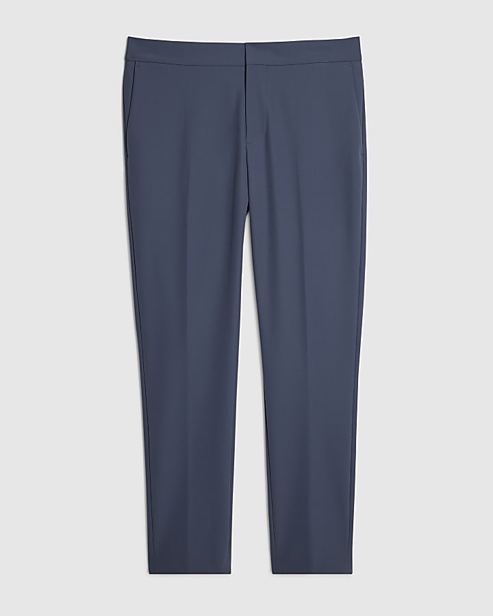 Blue Skinny Tech Comfort Trousers