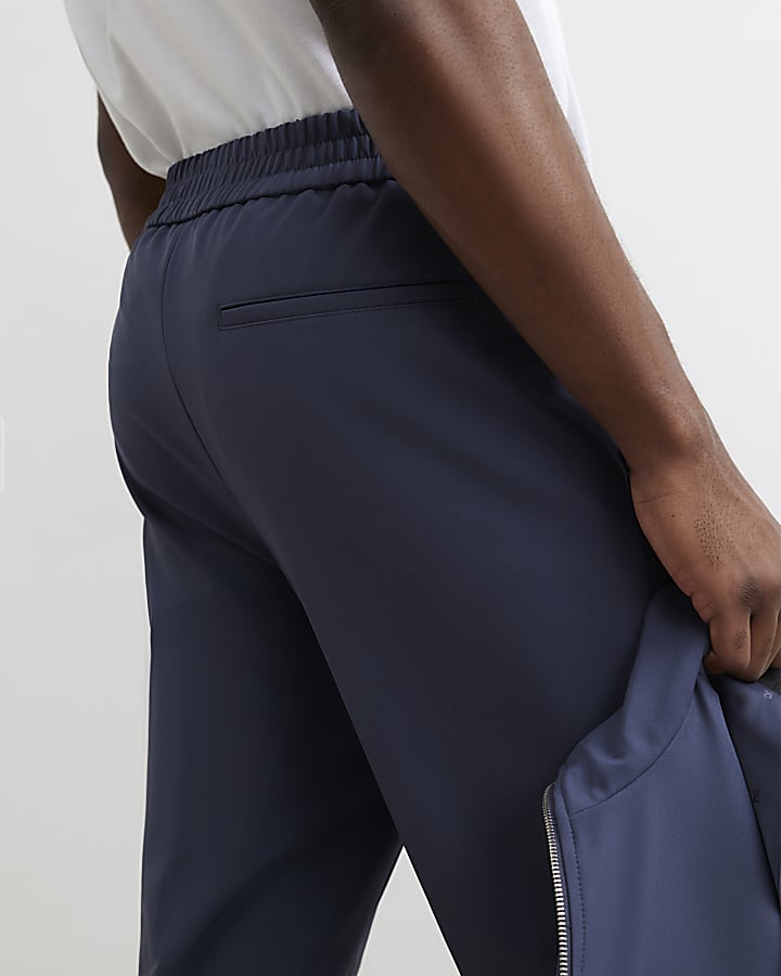 Blue Skinny Tech Comfort Trousers