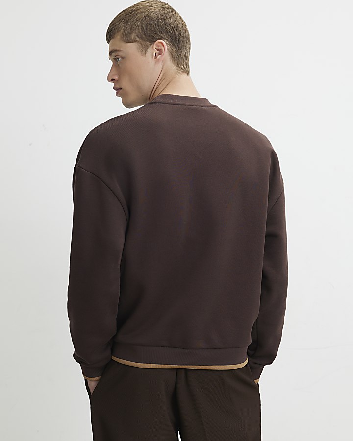 Brown Saint Paris Tennis Sweatshirt