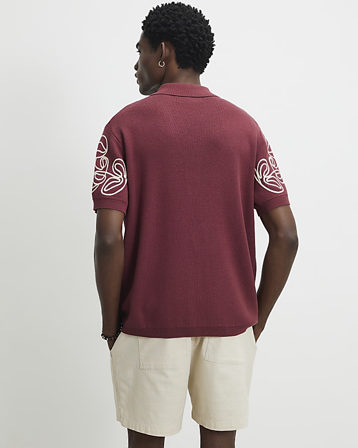 Red Regular Fit Cornelli Shirt