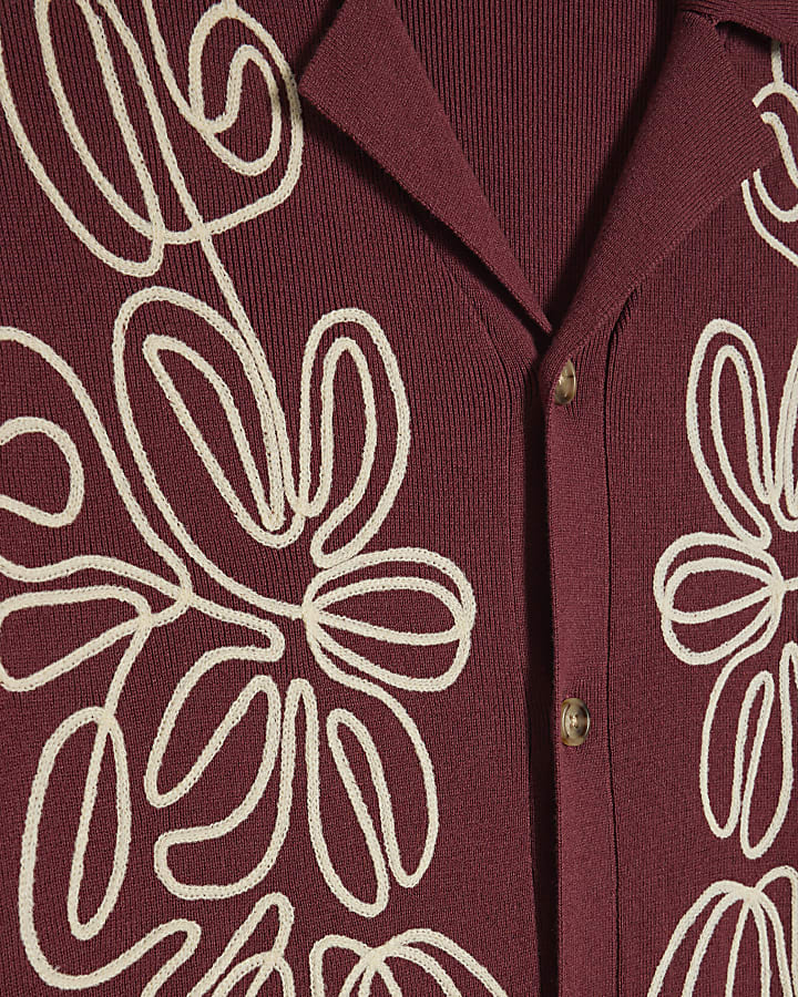 Red Regular Fit Cornelli Shirt