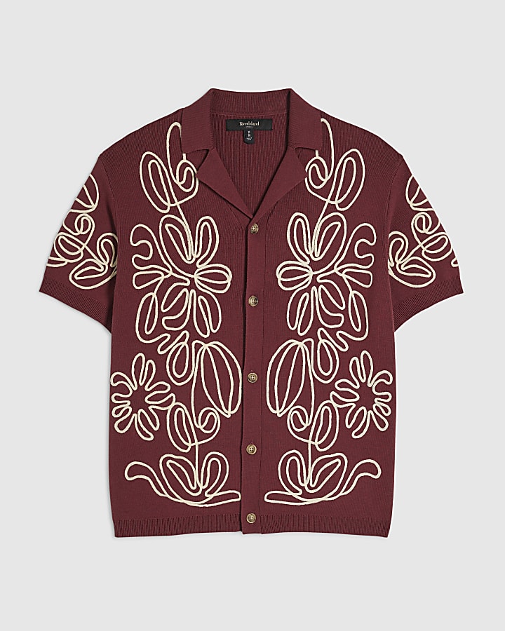 Red Regular Fit Cornelli Shirt