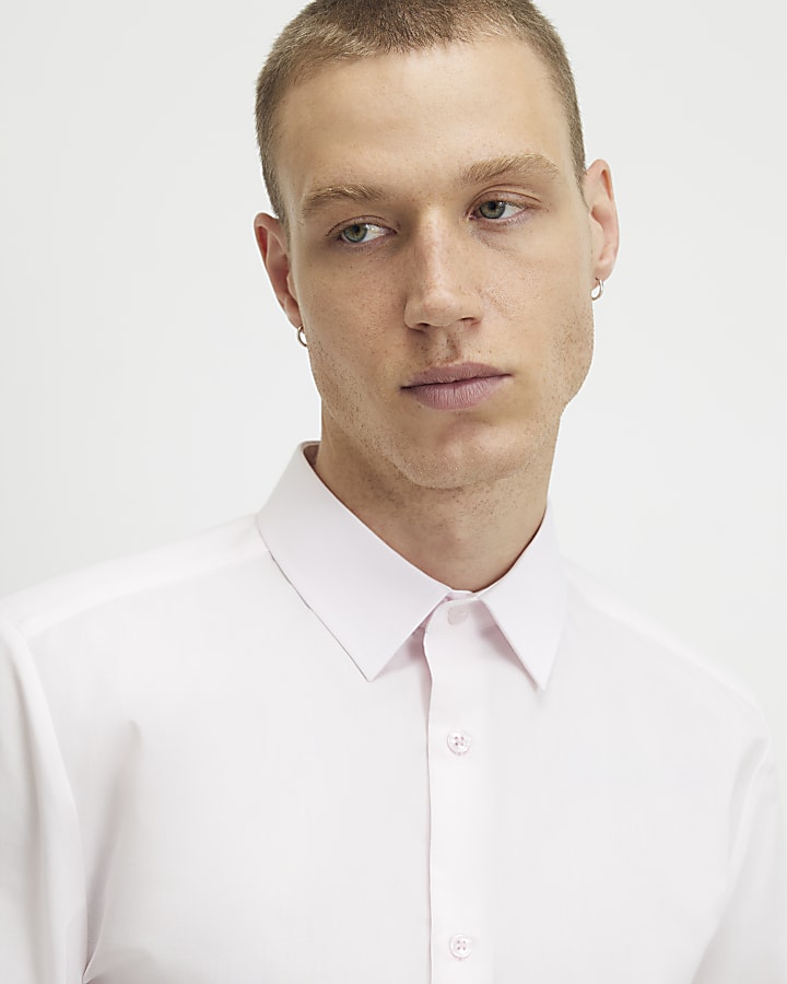Pink Slim Fit Shirt