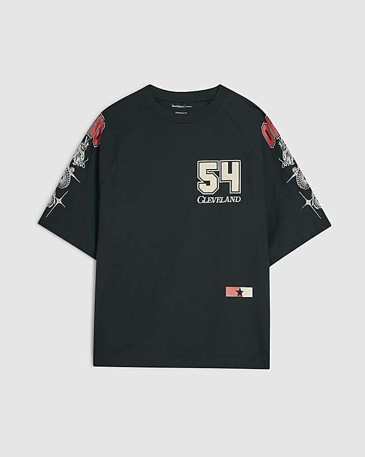 Green Cotton 54 Cleveland Snake T-Shirt