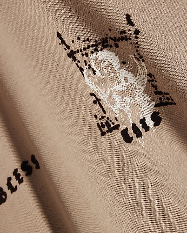 Beige Oversized Fit Renaissance T-Shirt