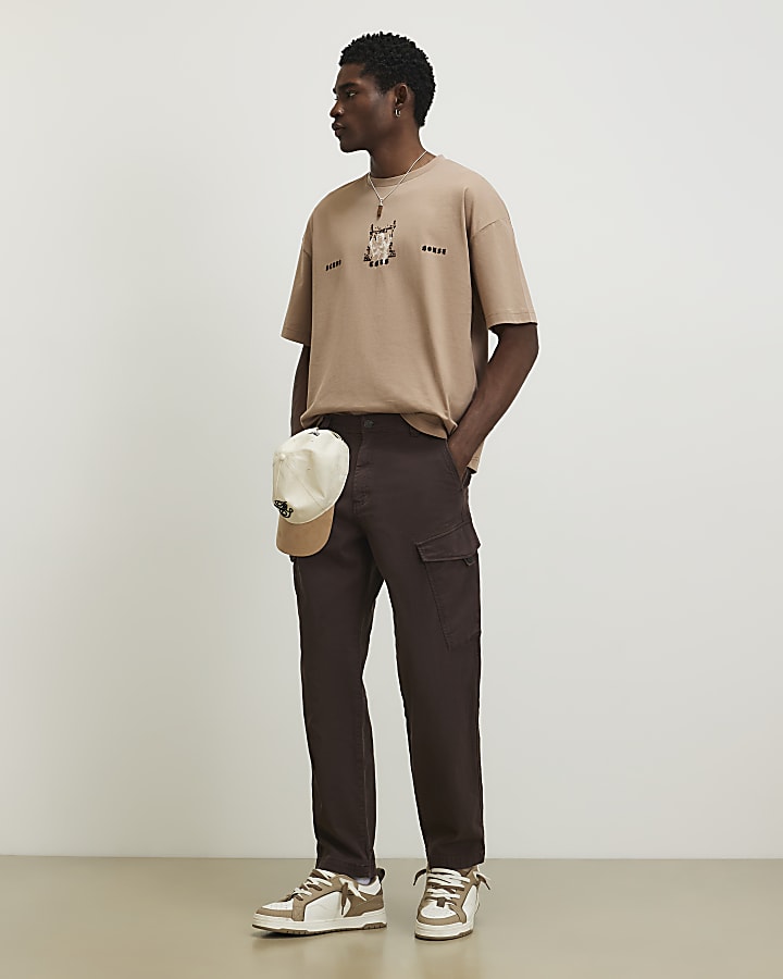 Beige Oversized Fit Renaissance T-Shirt