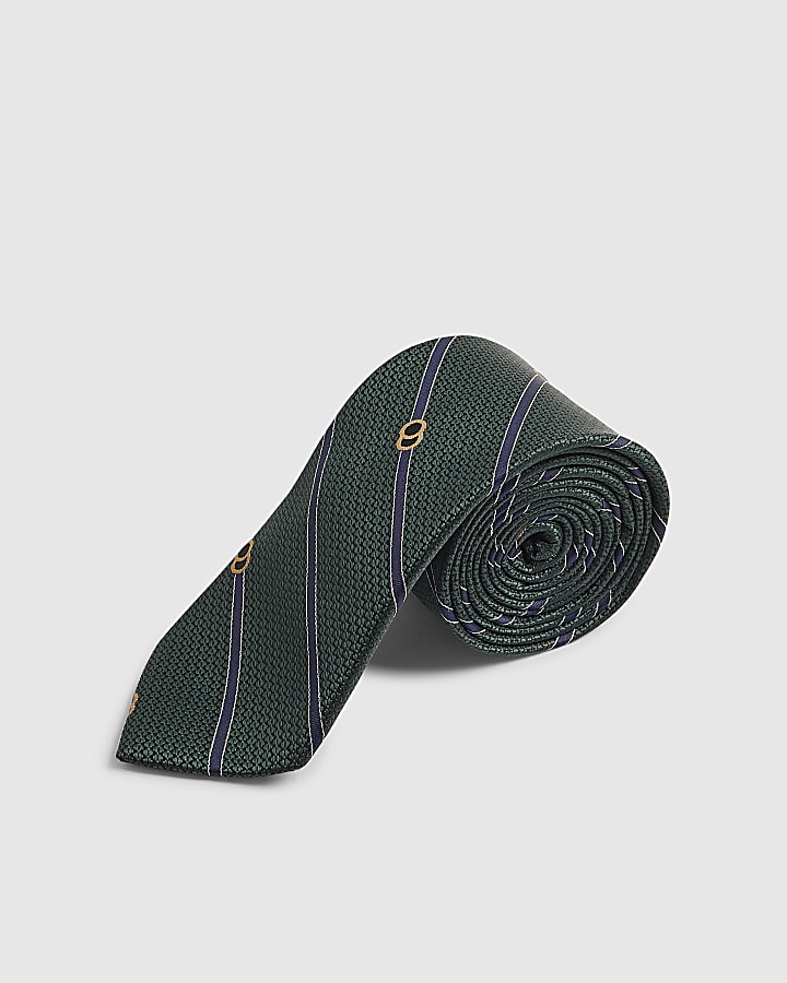 Green Striped Tie