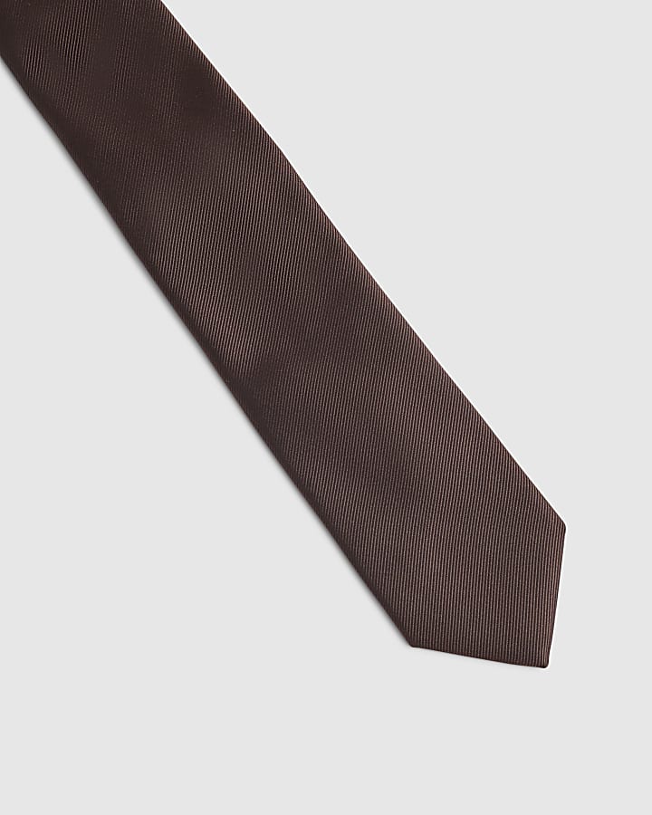Brown Silk Tie